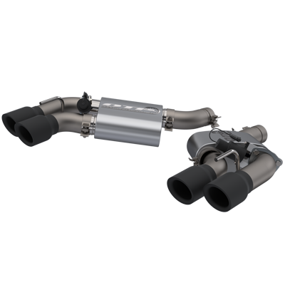 2016-2022 Camaro SS 6.2L Screamer Exhaust Axle Back 3 Inch Quad Tip Bumper Black Tips Quick Time Performance