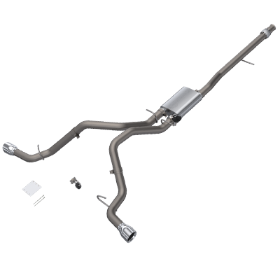2014-2018 Chevrolet Silverado & GMC Sierra 1500 4.8/5.3L EC/SB, CC/SB Screamer Exhaust Cat Back Rear Split Exit Quick Time Performance