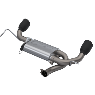 2007-2018 Jeep Wrangler JK 3.6L/3.8L Screamer Axle Back Black Tips Quick Time Performance