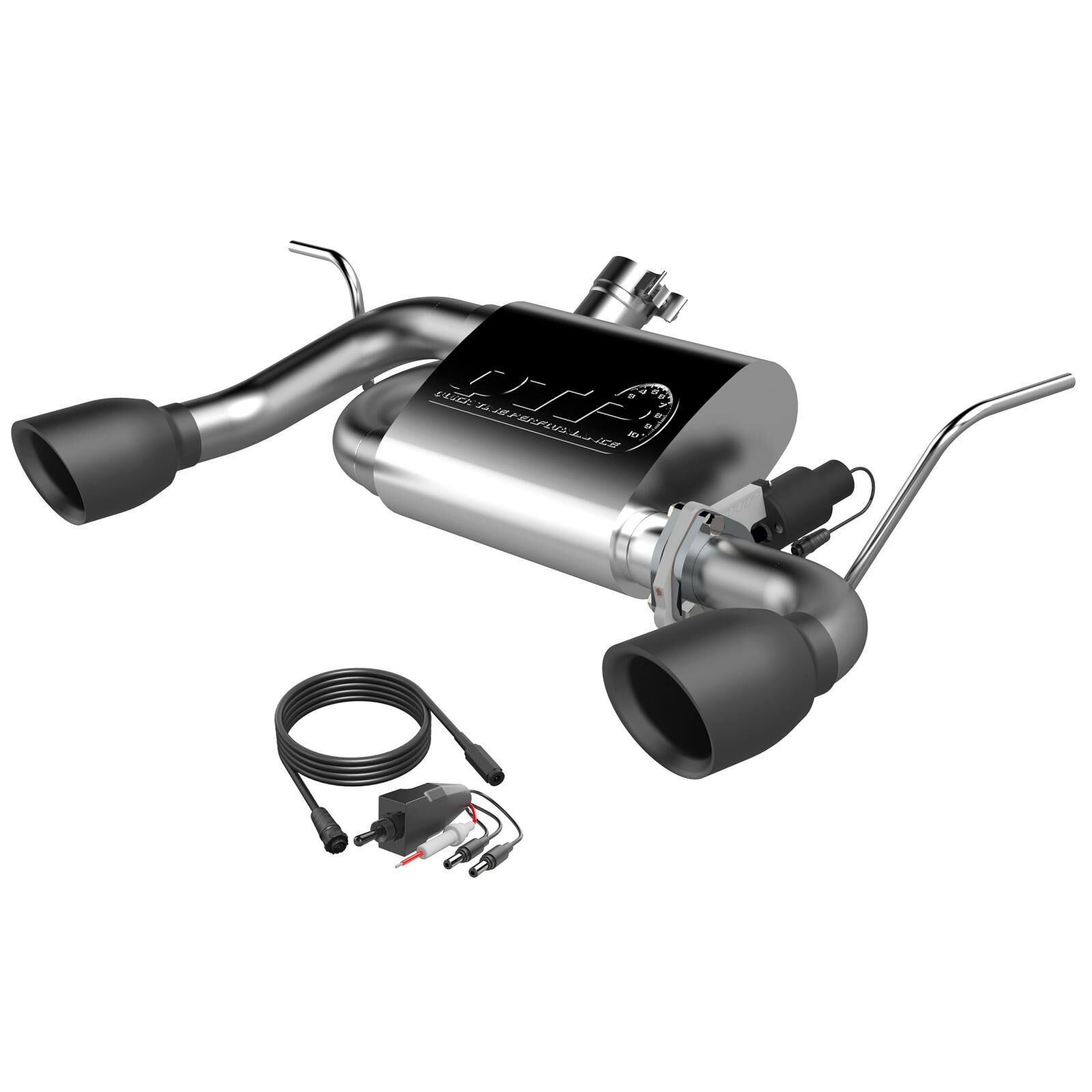 2007-2018 Jeep Wrangler JK 3.6L/3.8L Screamer Axle Back Black Tips Quick Time Performance - 425007B