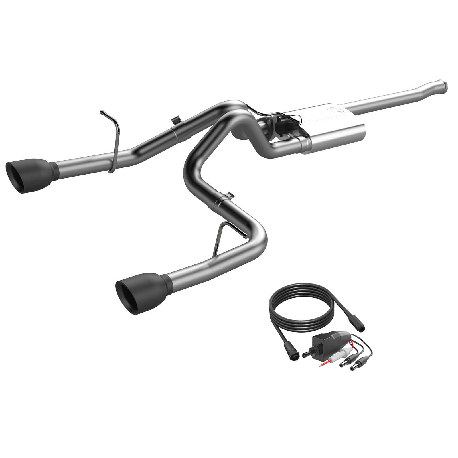 2018+ Jeep Wrangler JL 3.6L Screamer Exhaust Axle Back Black Tips Quick Time Performance - 425018B