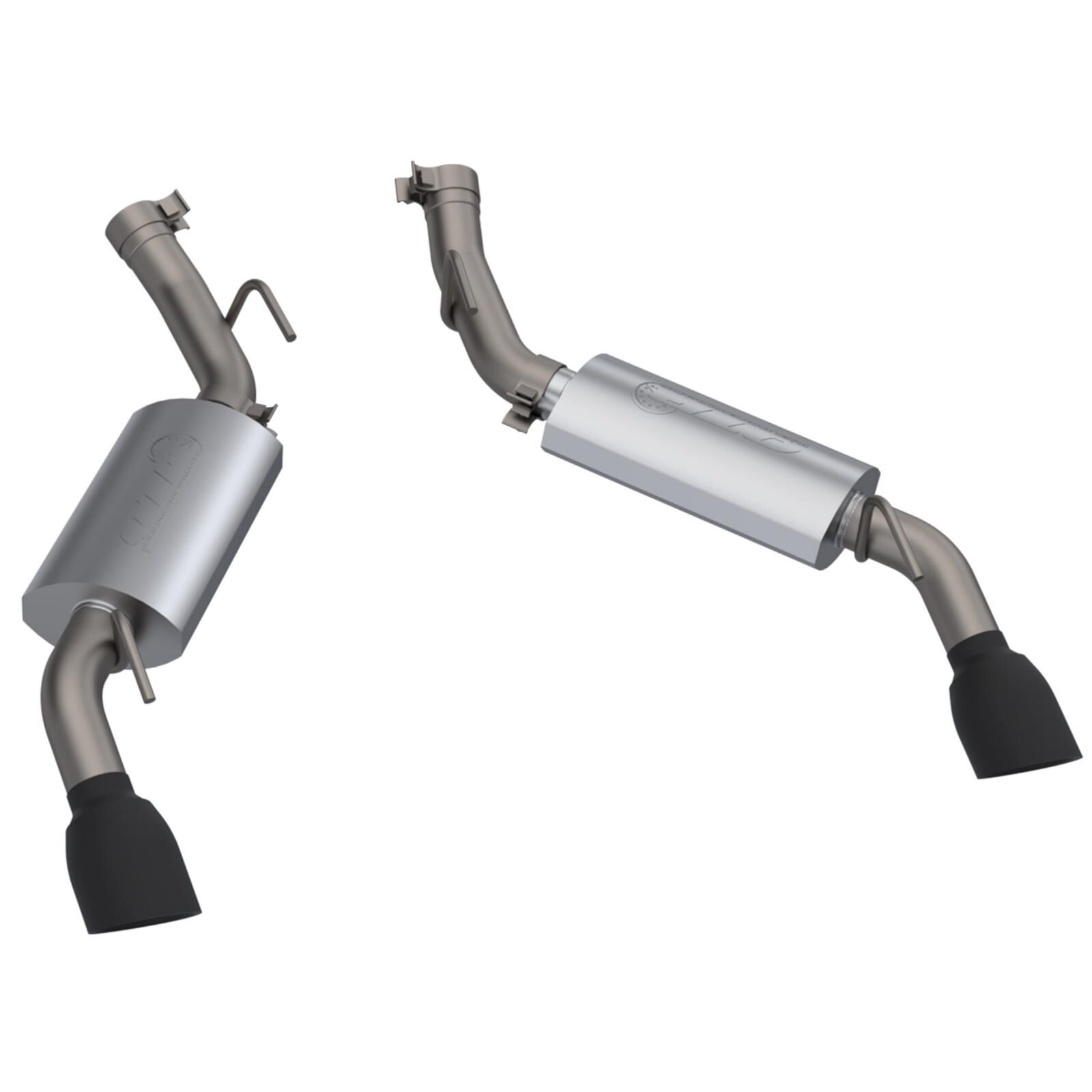 2016-2021 Chevrolet Camaro SS 6.2L AR3 Exhaust Dual Tip Axle Back Black Tips Quick Time Performance - 600116B