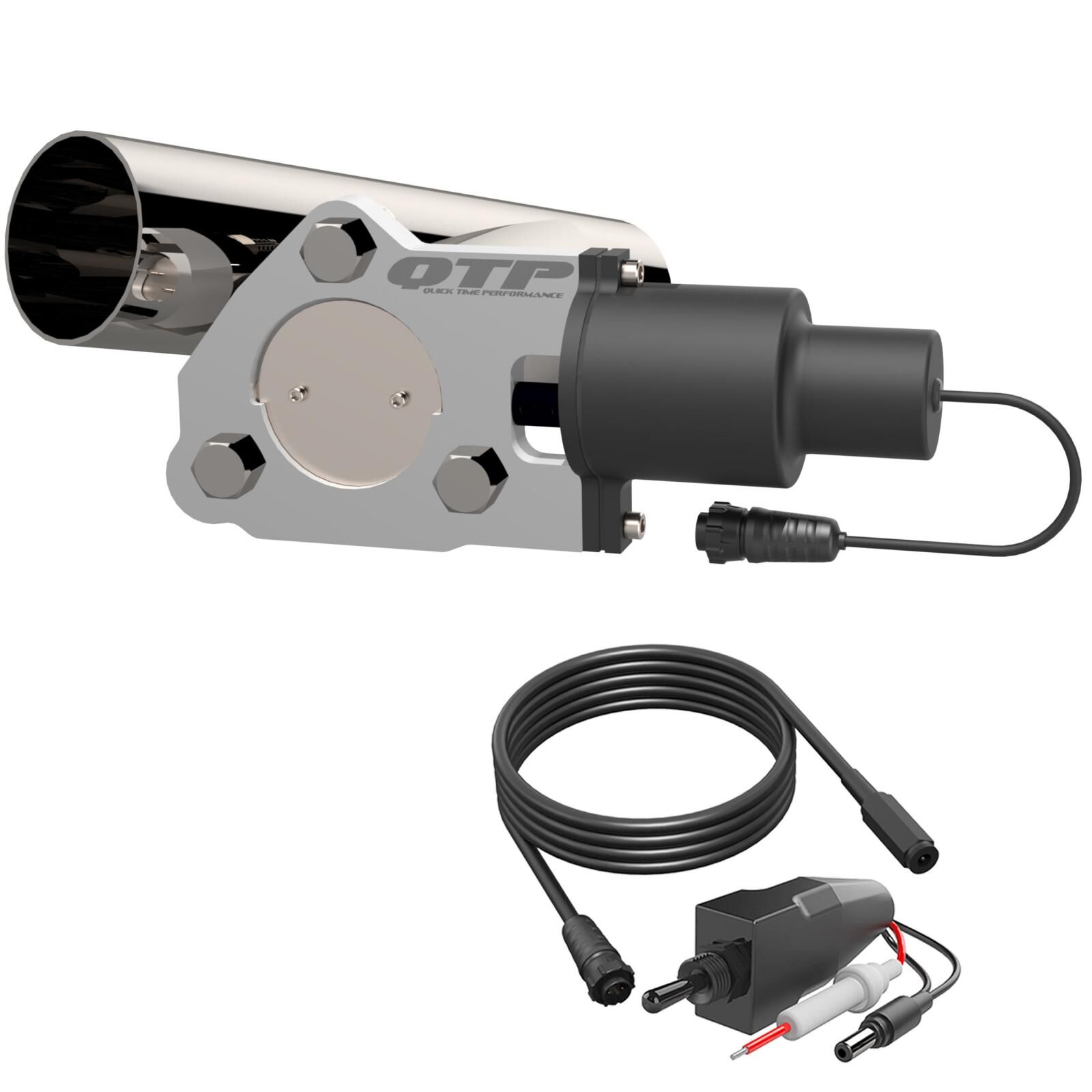 2.50 Inch QTEC Electric Cutout Combo Kit Quick Time Performance - QTEC25CP
