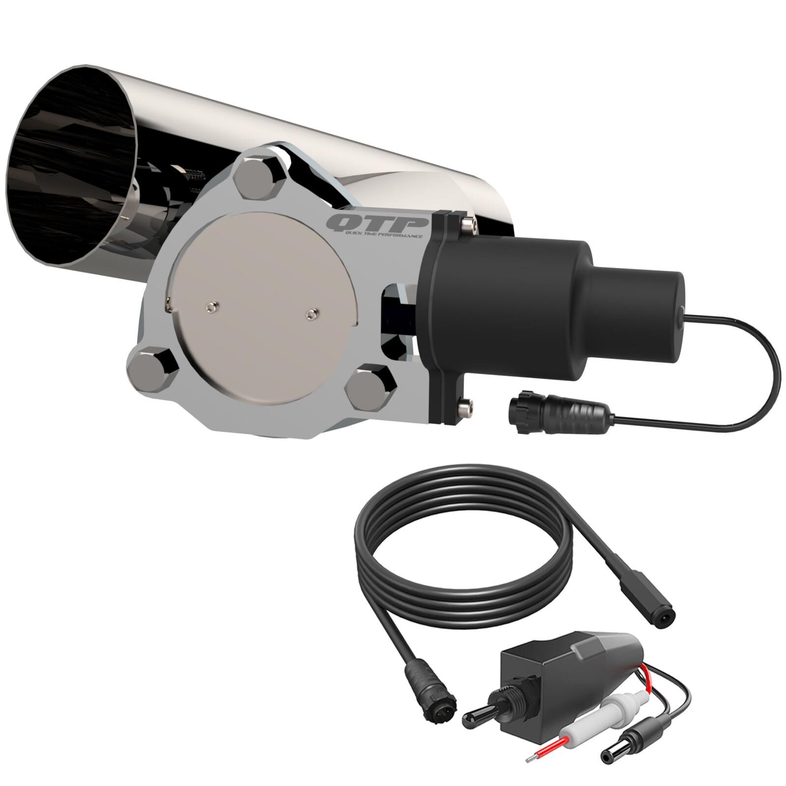 3.50 Inch QTEC Electric Cutout Combo Kit Quick Time Performance - QTEC35CP