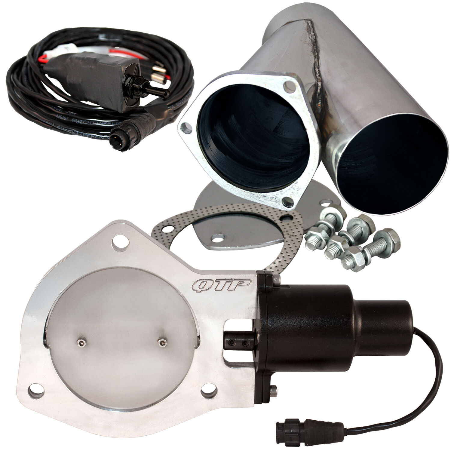 4.00 Inch QTEC Electric Cutout Combo Kit Quick Time Performance