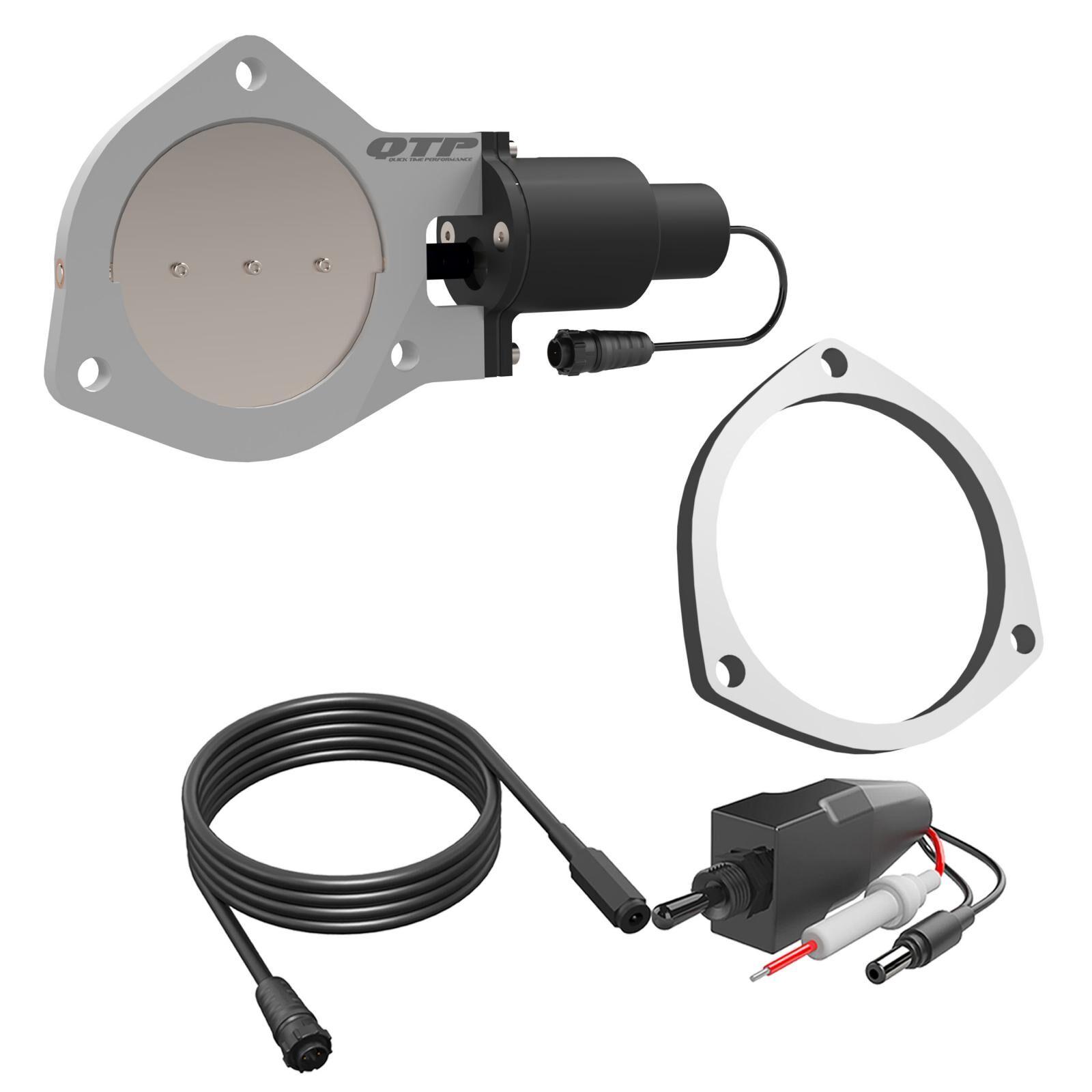 4.00 Inch QTEC Electric Cutout Valve W/Flange Quick Time Performance - QTEC40F