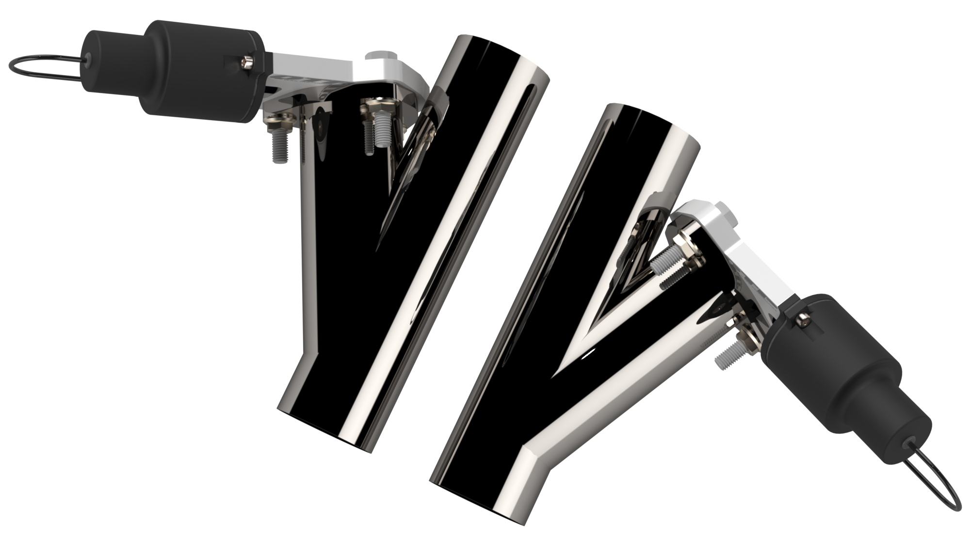 2.50 Inch Dual QTEC Electric Cutout Combo Kit Quick Time Performance