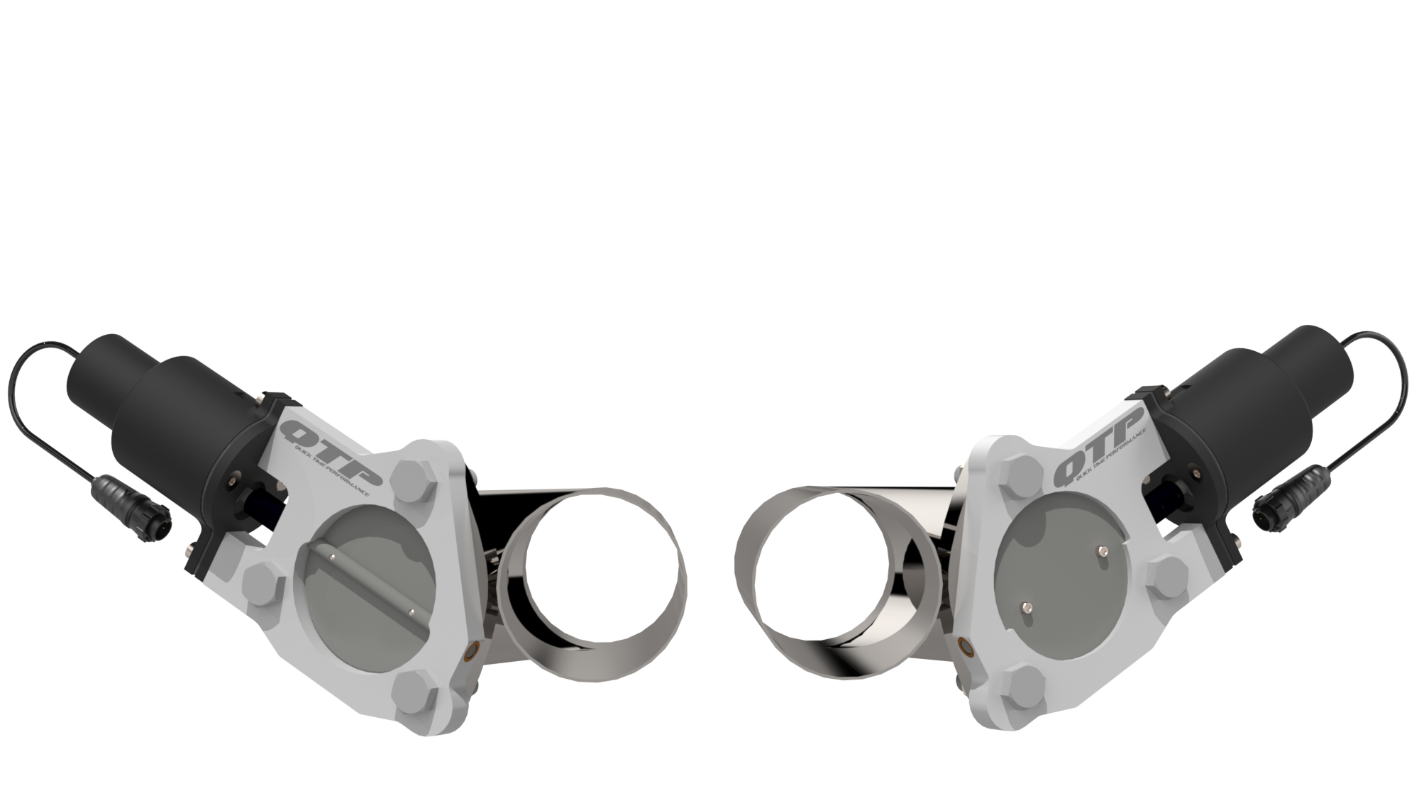 3.00 Inch Dual QTEC Electric Cutout Combo Kit Quick Time Performance