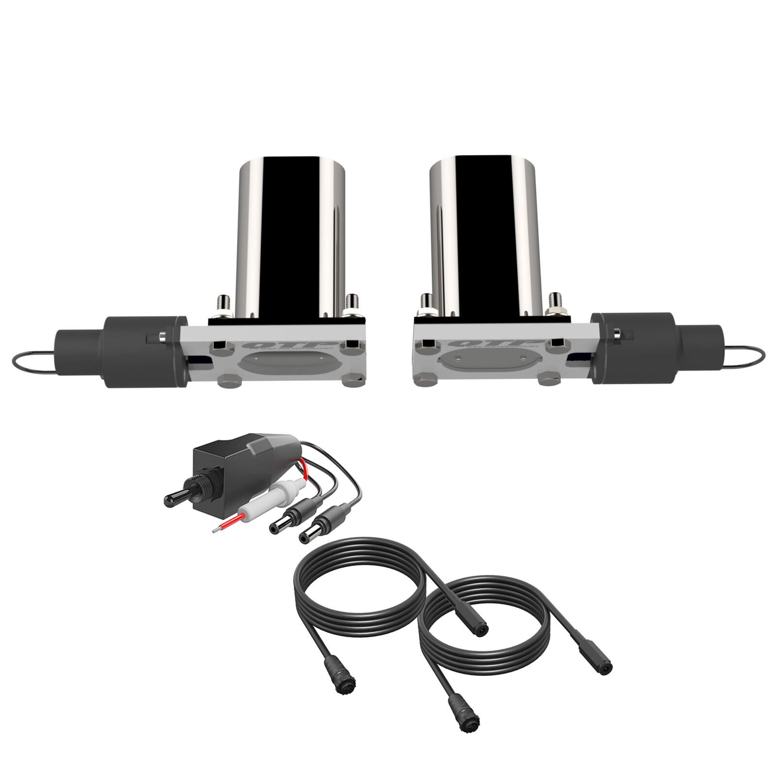 Dual Low Profile Oval QTEC Electric Cutouts Quick Time Performance - QTEC66