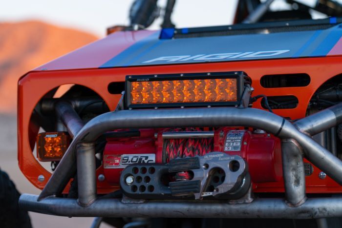 E-Series 10 Inch Spot with Amber PRO Lens Auxiliary LED Light by Rigid Industries