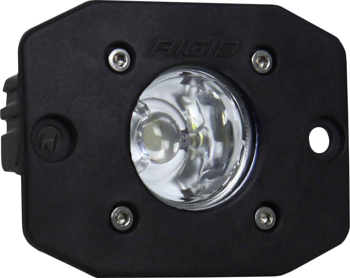 Flood Black Flush Mount Ignite Auxiliary LED Light by Rigid Industries