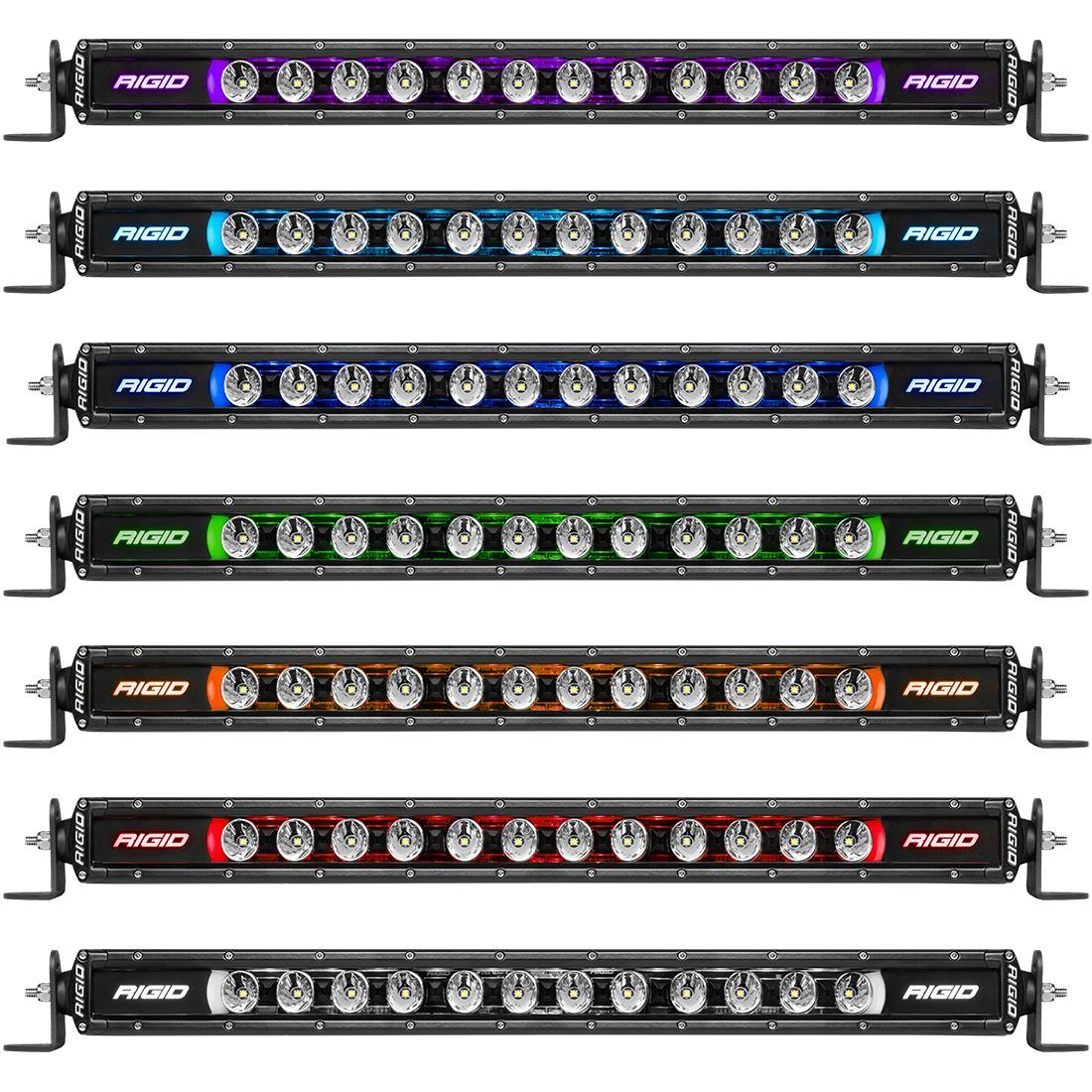 Radiance Plus SR-Series LED Light 8 Option RGBW Backlight 10 Inch Auxiliary LED Light by Rigid Industries