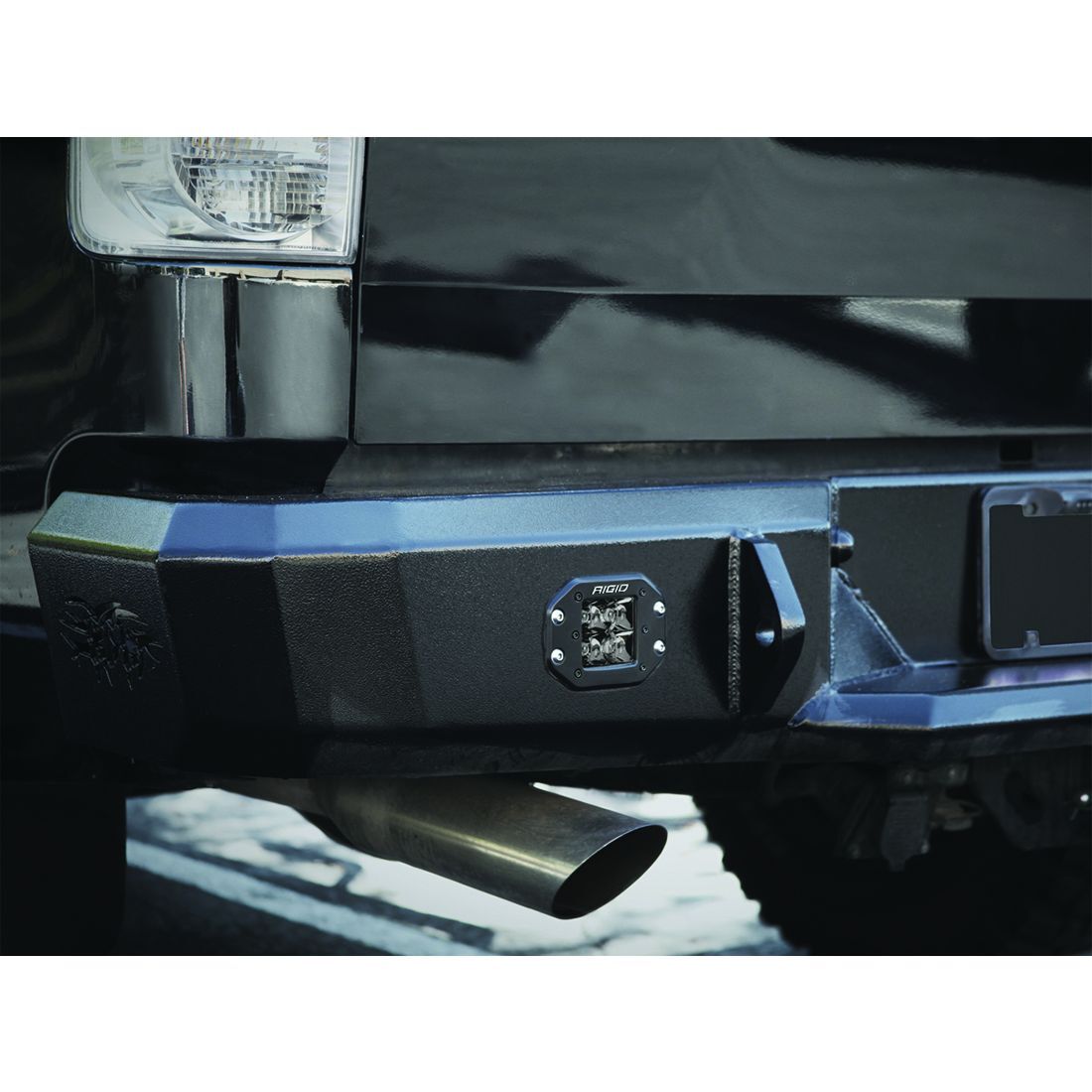 Spot Flush Mount Midnight Pair D-Series Pro Auxiliary LED Light by Rigid Industries