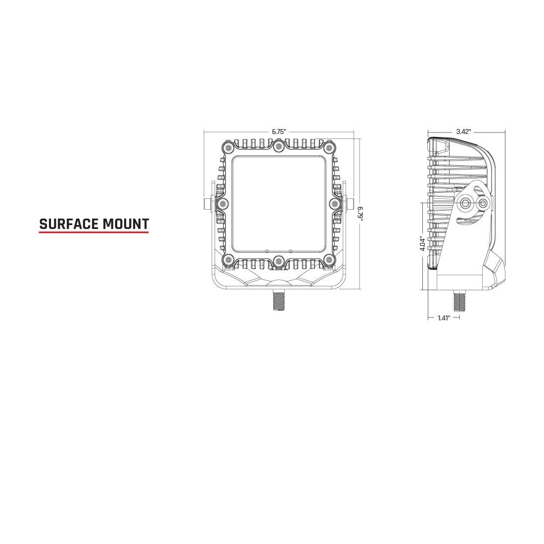 Flood Black Housing Q-Series Pro Auxiliary LED Light by Rigid Industries