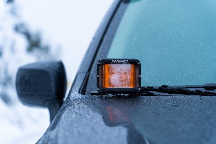 D-SS Spot with Amber PRO Lens Pair Auxiliary LED Light by Rigid Industries