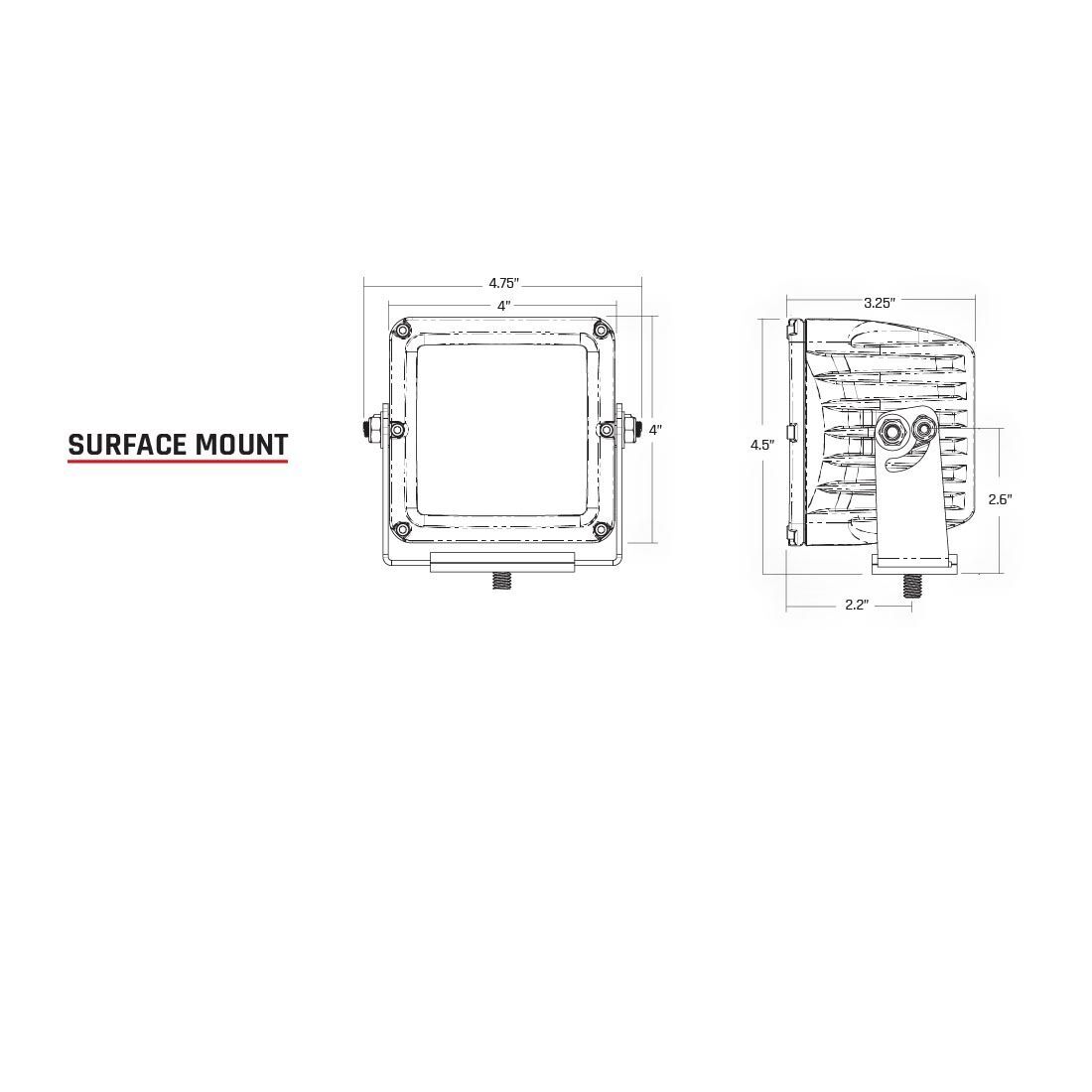 Driving Light Pair D-XL Pro Auxiliary LED Light by Rigid Industries