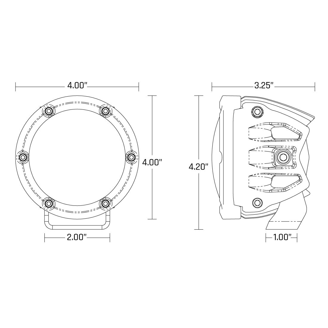 360-Series Pro SAE Fog White Pair LED Light Pods by Rigid Industries