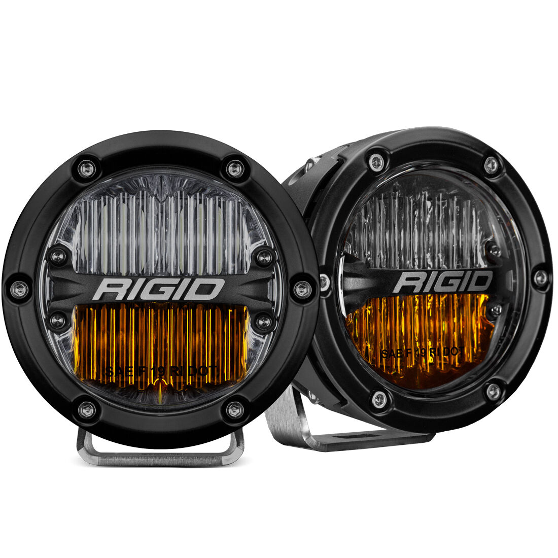 360-Series SAE Fog Yellow/White Pair LED Light Pods by Rigid Industries