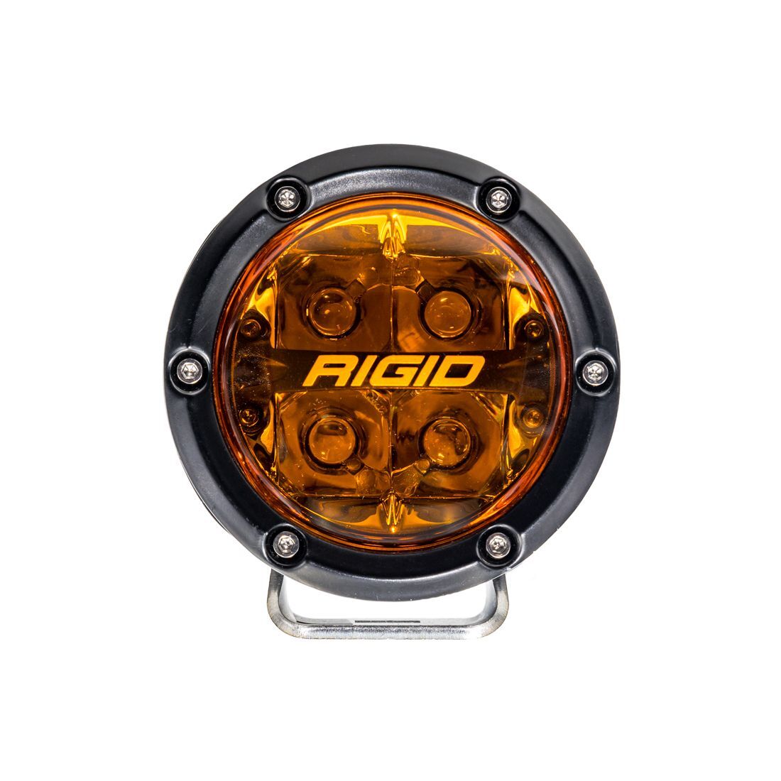 360-Series 4 Inch Spot with Amber PRO Lens Pair Auxiliary LED Light by Rigid Industries