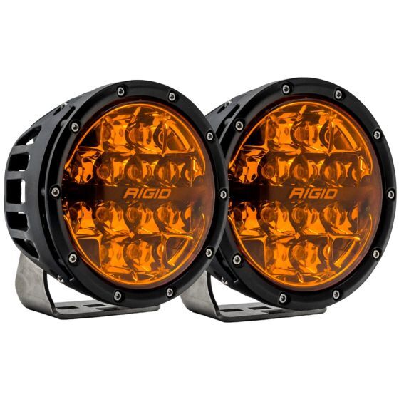 360-Series 6 Inch Spot with Amber PRO Lens Pair Auxiliary LED Light by Rigid Industries - 36210