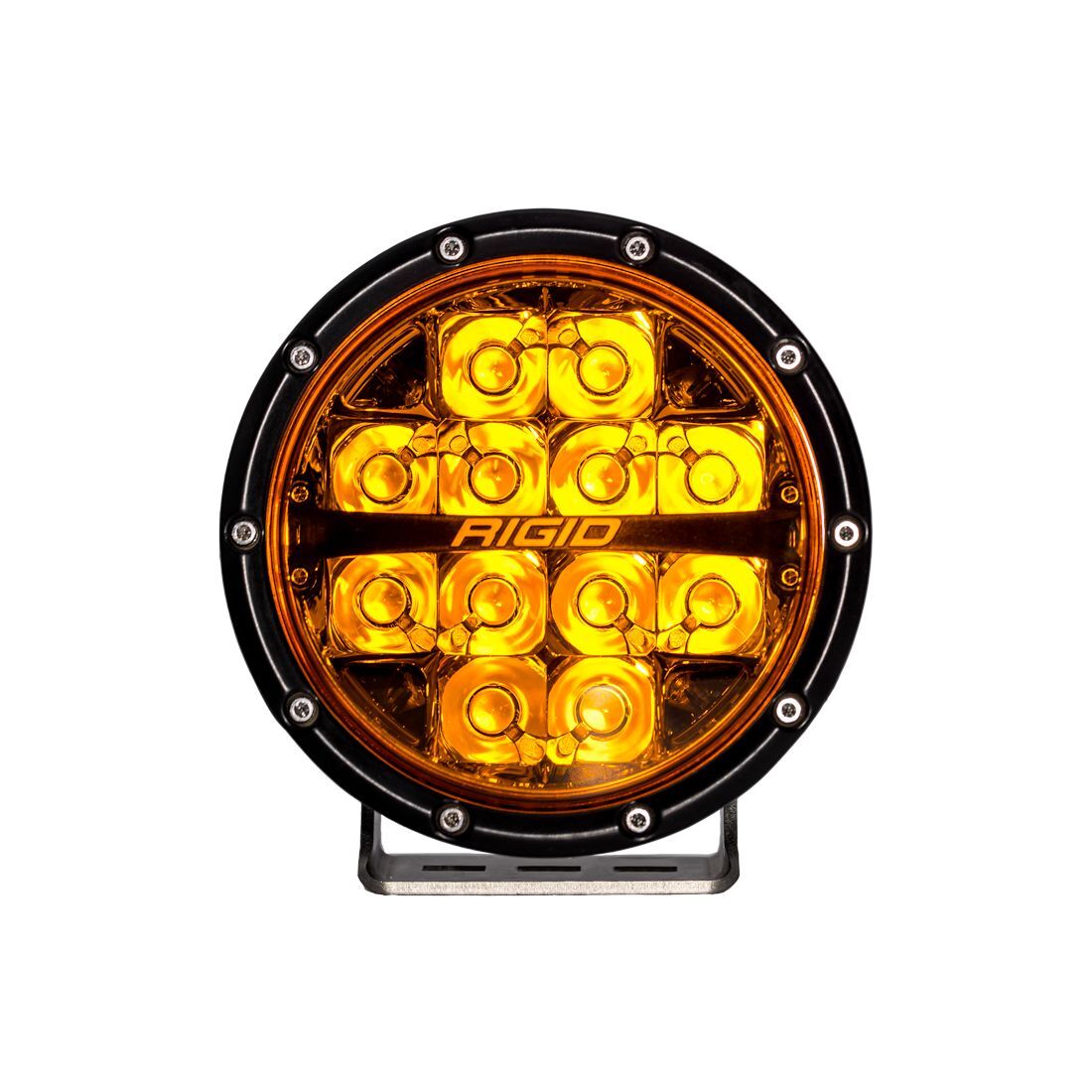 360-Series 6 Inch Spot with Amber PRO Lens Pair Auxiliary LED Light by Rigid Industries