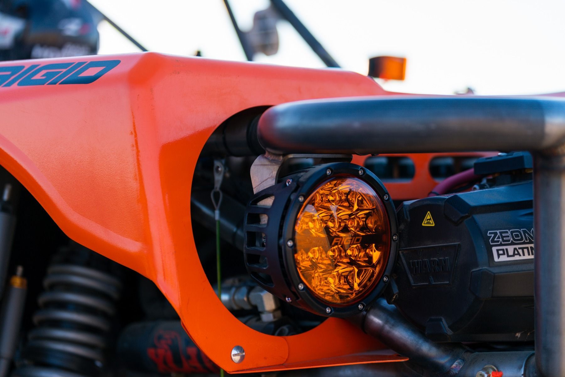 360-Series 6 Inch Spot with Amber PRO Lens Pair Auxiliary LED Light by Rigid Industries