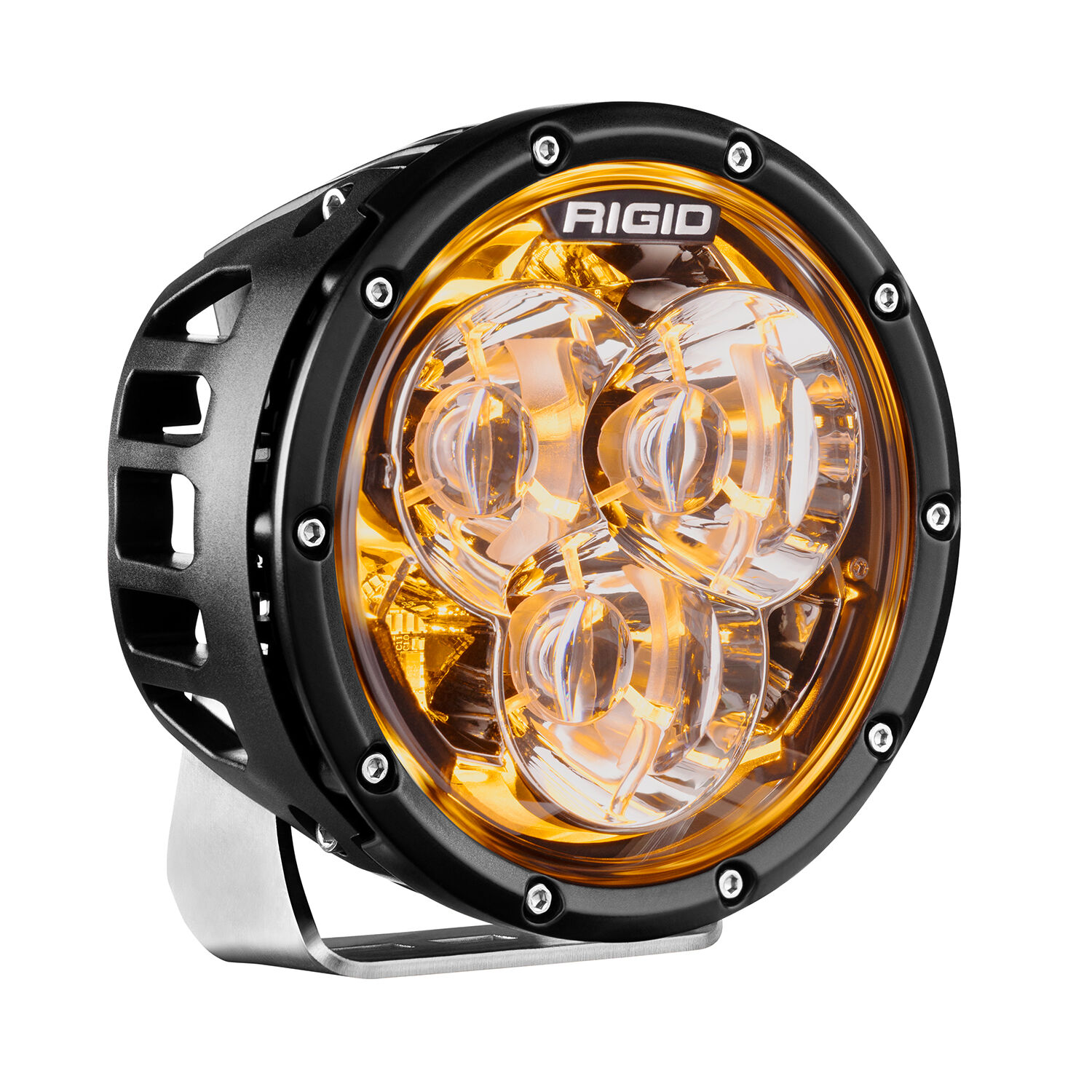 6 Inch 360-Series Laser with Precision Spot Optics and Amber Backlight Auxiliary LED Light by Rigid Industries