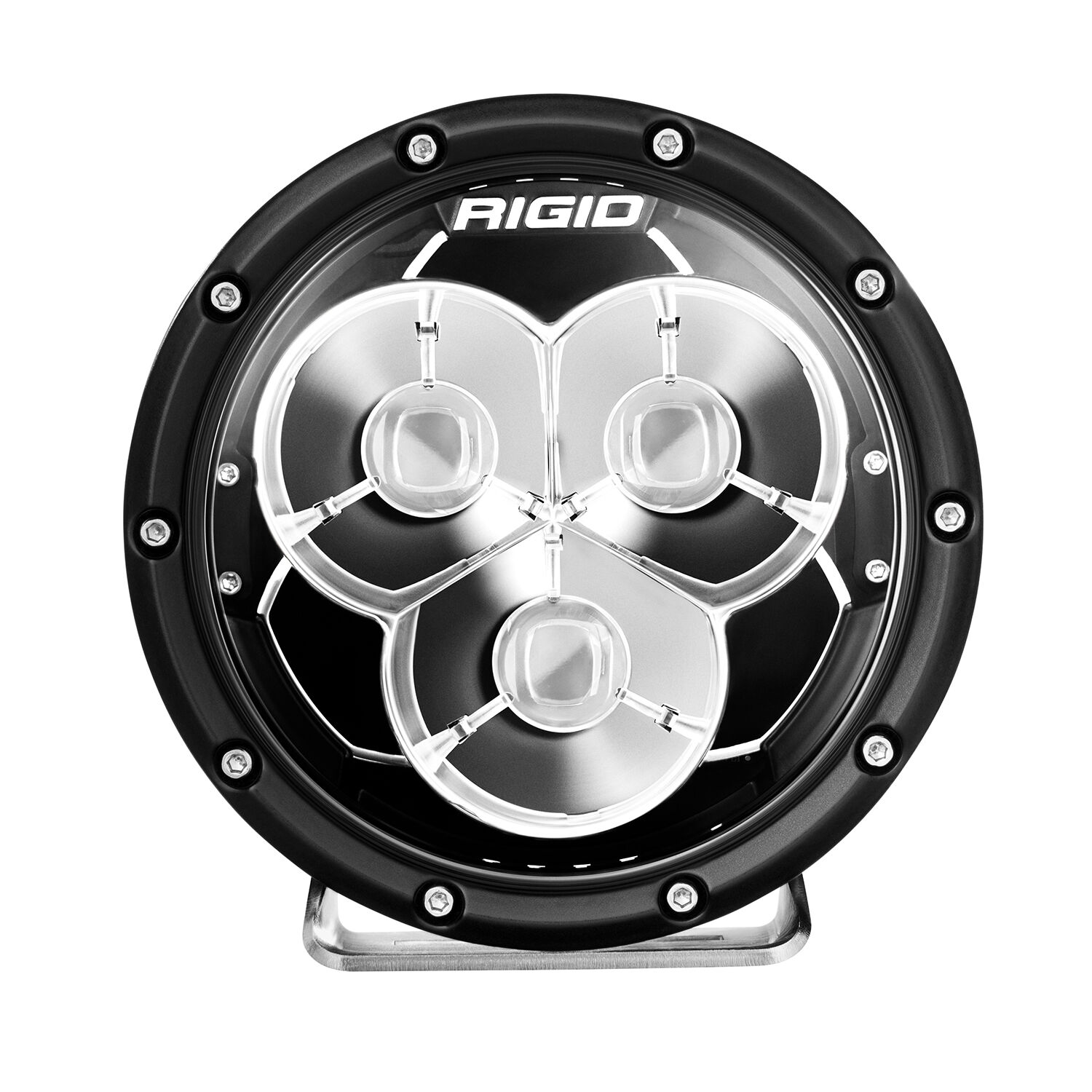 6 Inch 360-Series Laser with Precision Spot Optics and Amber Backlight Auxiliary LED Light by Rigid Industries