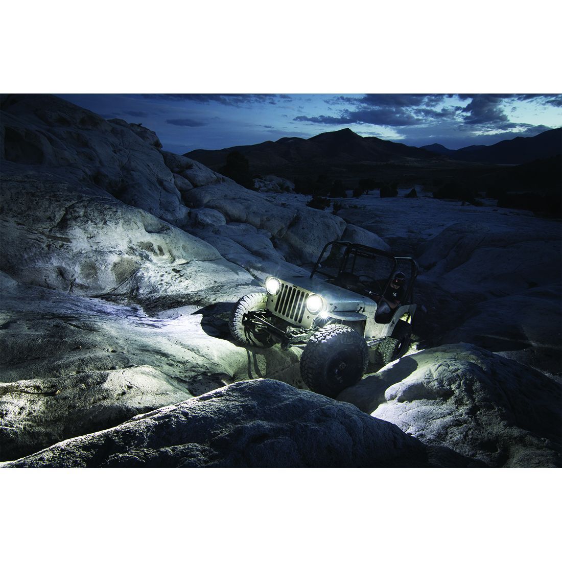 Rock Light Kit Amber Set of 6 Lights A-Series Auxiliary LED Light by Rigid Industries