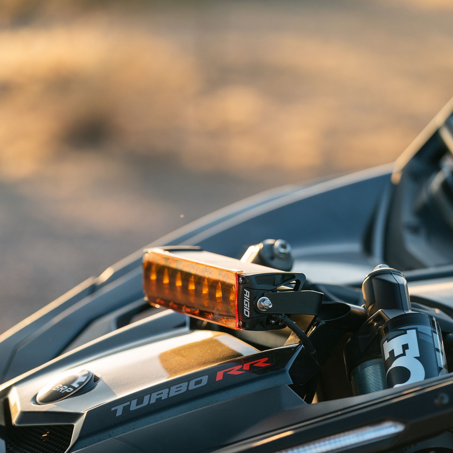 2017-2020 Can-Am Maverick X3 Shock Tower Bracket Kit Mounting Brackets (LED Lighting) by Rigid Industries