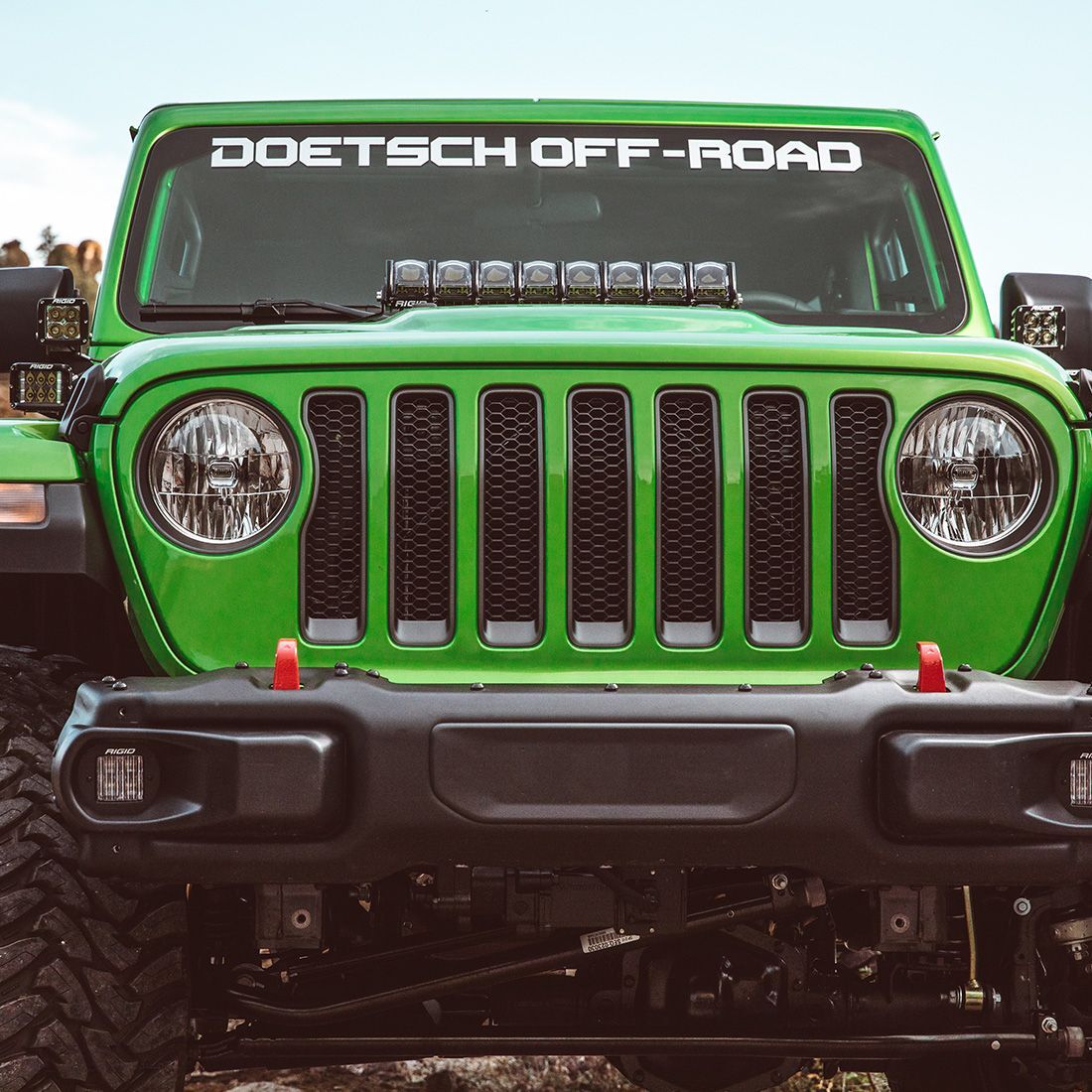 2018-2021 Jeep Wrangler JL Cowl Mount Short Standoff Kit Mounting Brackets (LED Lighting) by Rigid Industries