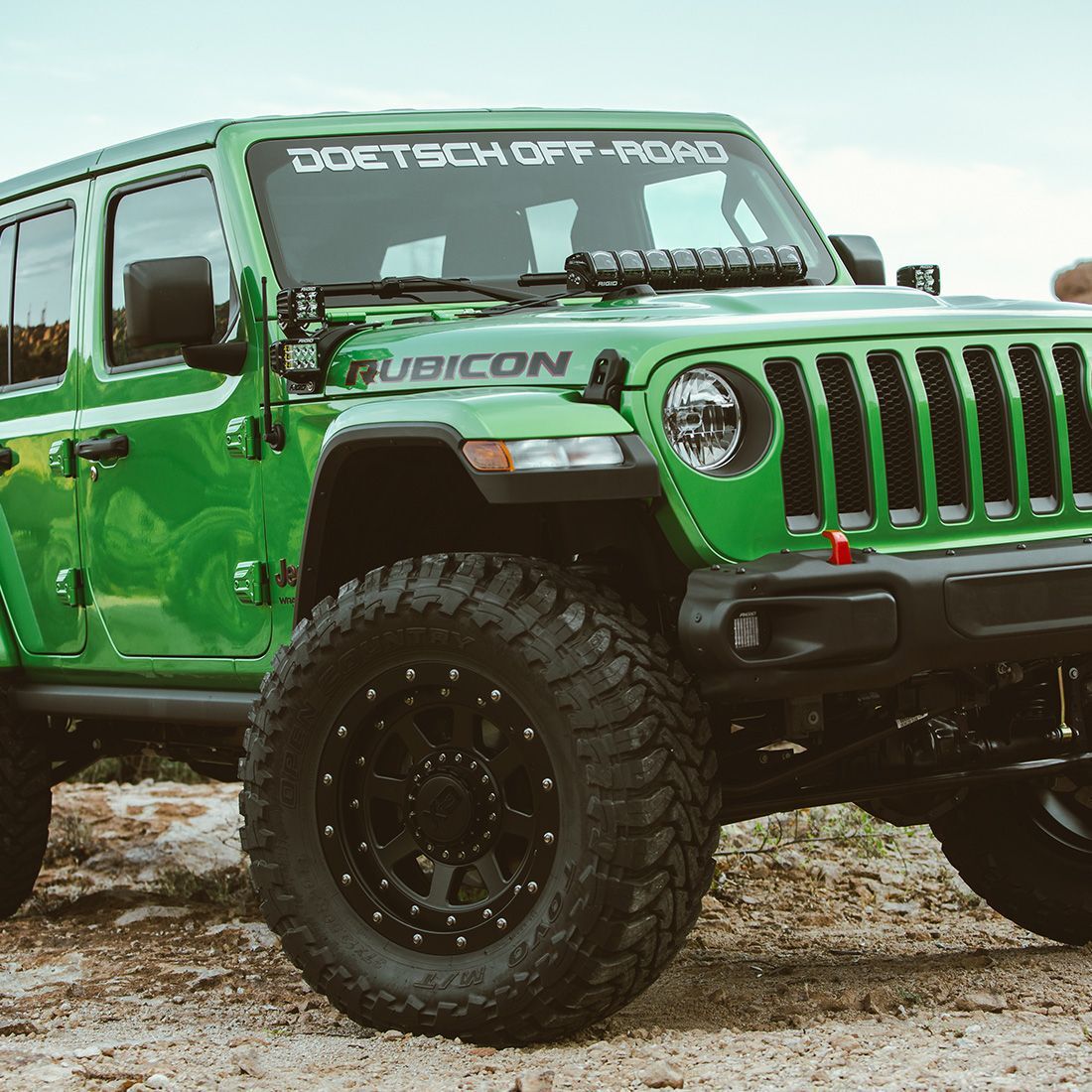 2018-2021 Jeep Wrangler JL Cowl Mount Short Standoff Kit Mounting Brackets (LED Lighting) by Rigid Industries