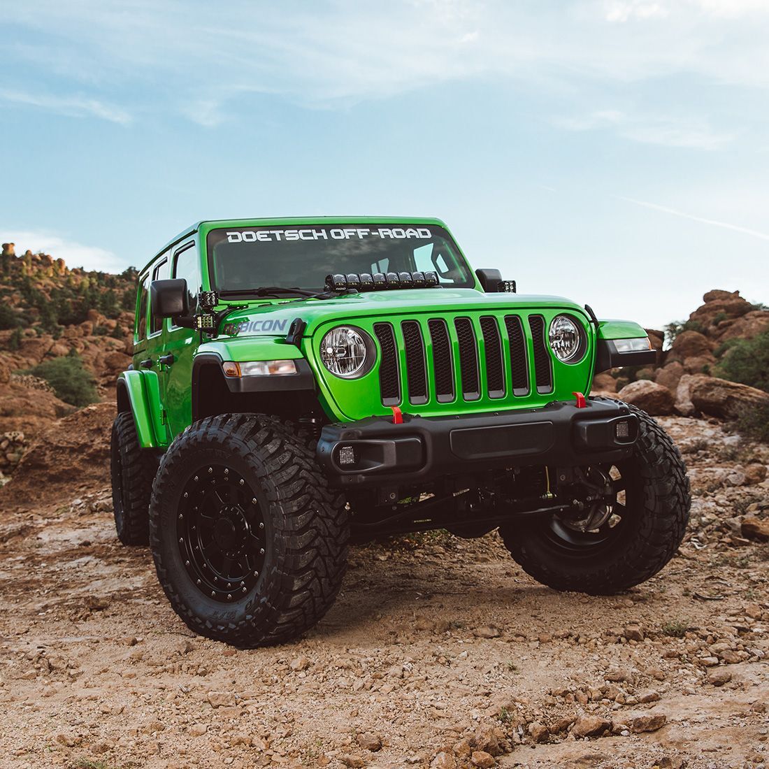 2018-2021 Jeep Wrangler JL Cowl Mount Tall Standoff Kit Mounting Brackets (LED Lighting) by Rigid Industries