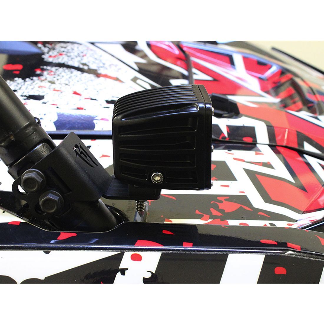 2014-2019 Polaris RZR XP1000 Single A-Pillar Mount Mounting Brackets (LED Lighting) by Rigid Industries