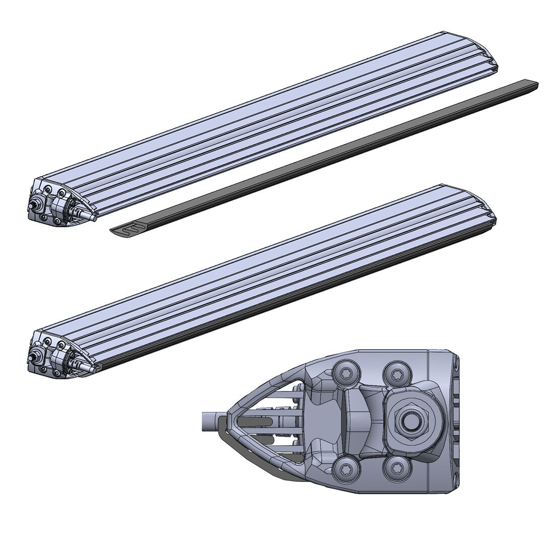 2021-2022 Ford Bronco Roof Rack Mount Kit Roof Rack LED Light by Rigid Industries