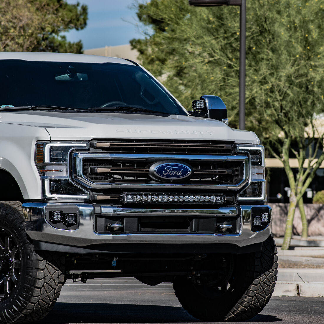 2020-2023 Ford F-250 Super Duty/F-350 Super Duty Bumper Bar Mount Mounting Brackets Exterior LED Lighting by Rigid Industries
