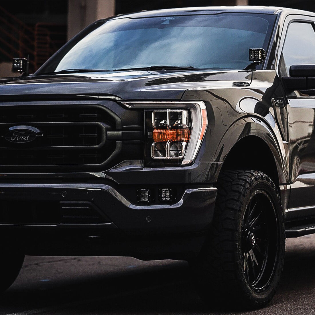 2021-2023 Ford F-150/Raptor A-Pillar Mounts Mounting Brackets Exterior LED Lighting by Rigid Industries