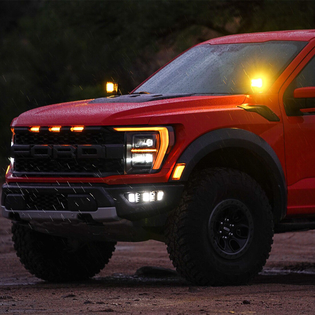 2021-2023 Ford F-150/Raptor A-Pillar D-SS Light Kit A Pillar LED Light Mount by Rigid Industries