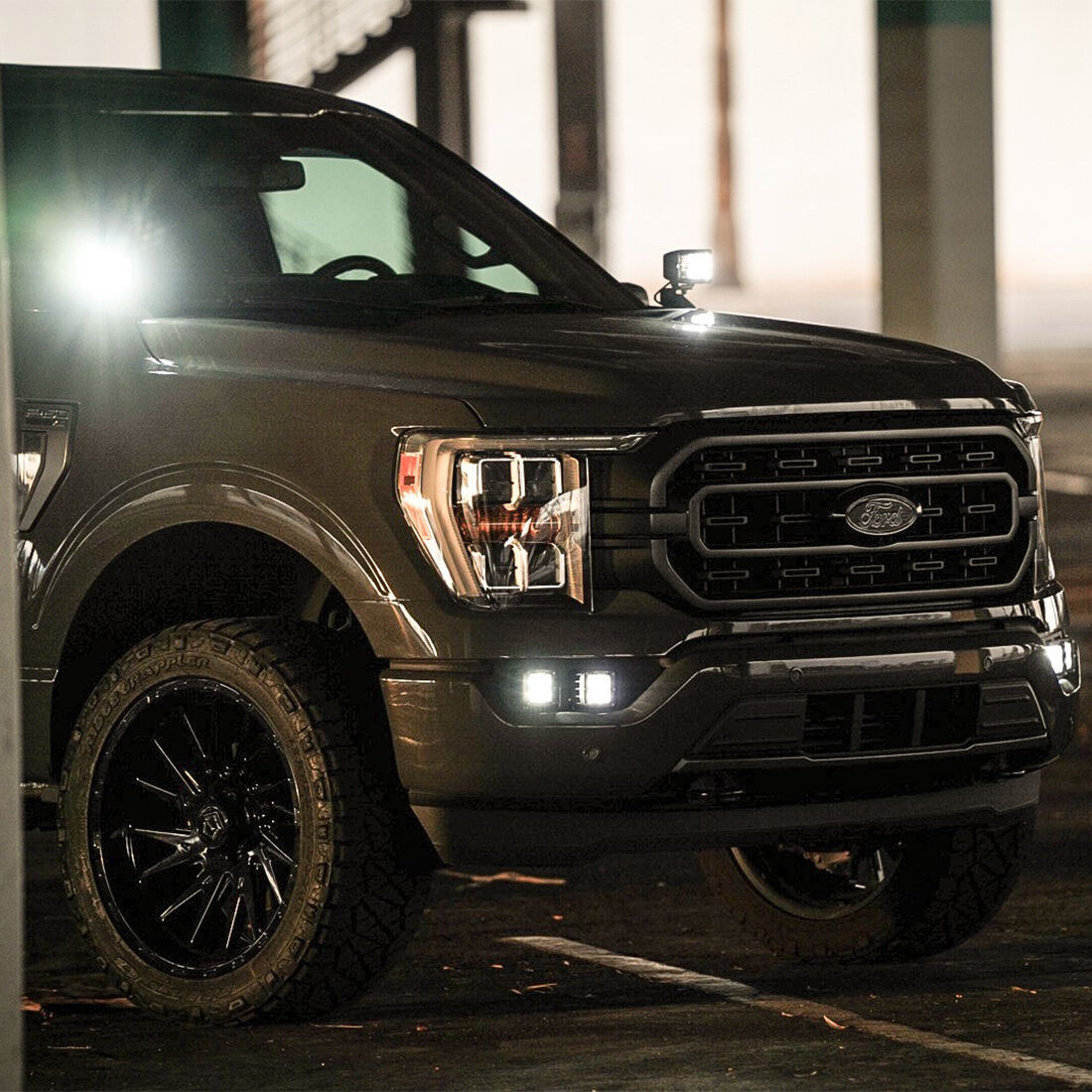 2021-2023 Ford F-150/Raptor A-Pillar D-SS Light Kit A Pillar LED Light Mount by Rigid Industries