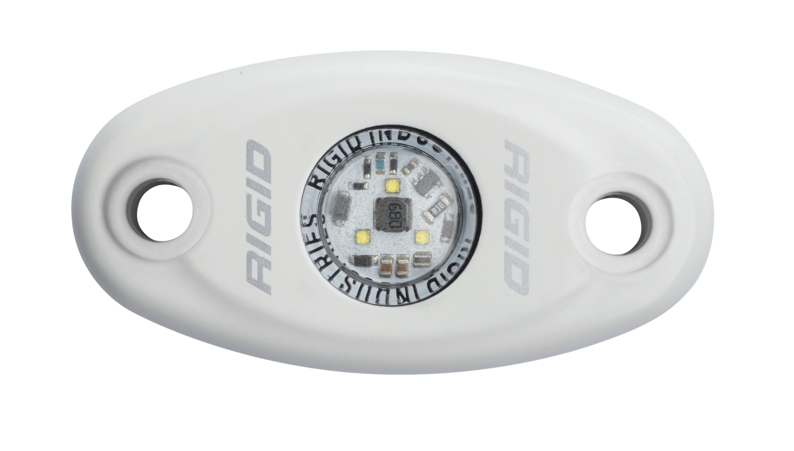 Low Power White Housing Cool White A-Series Auxiliary LED Light by Rigid Industries - 480153