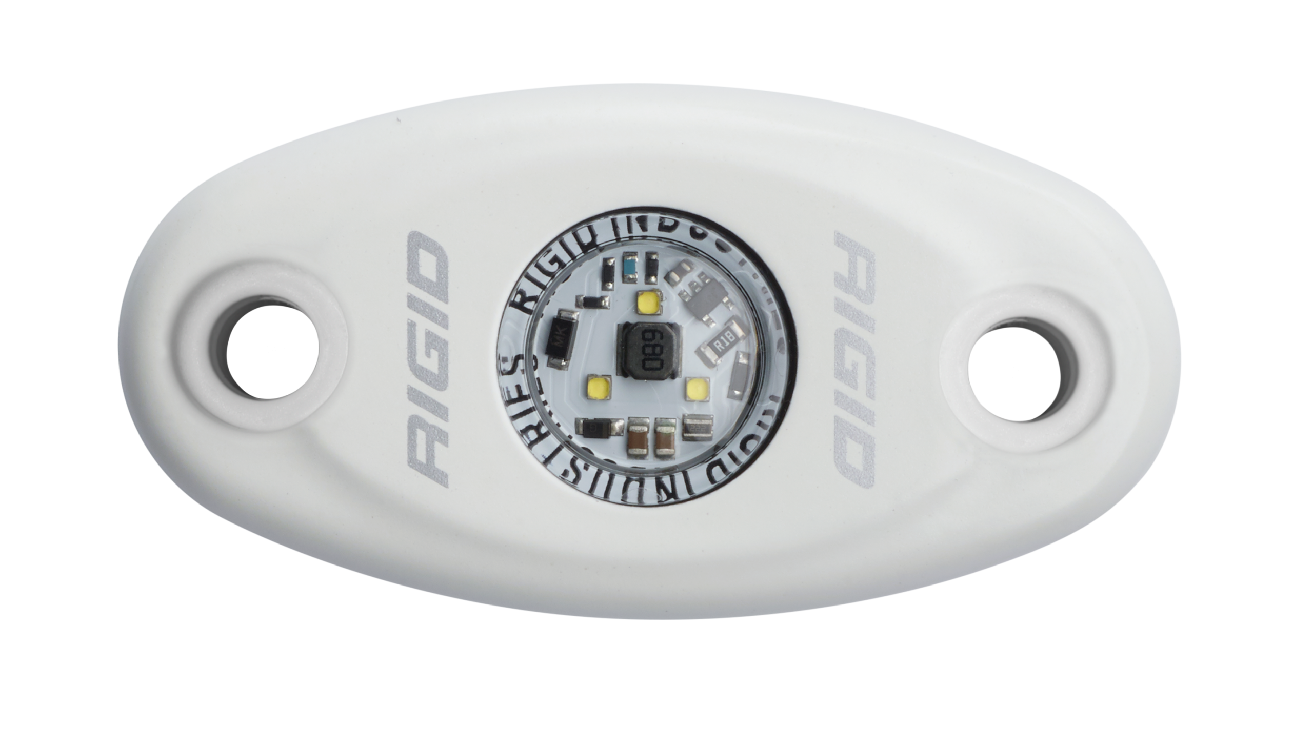 High Power White Housing Cool White A-Series Auxiliary LED Light by Rigid Industries - 480213