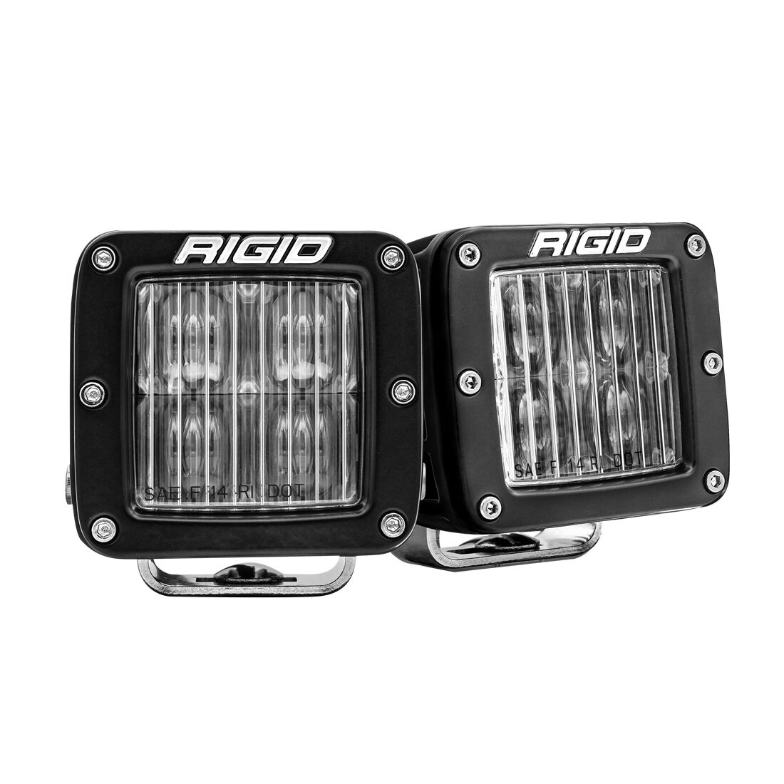 SAE Fog Light White Pair D-Series Pro Auxiliary LED Light by Rigid Industries - 504815