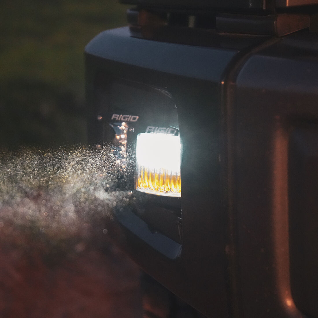 D-Series SAE Fog Yellow/White Pair LED Light Pods by Rigid Industries