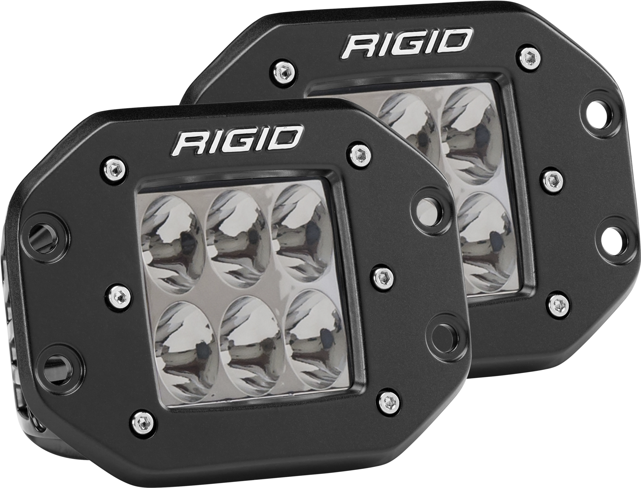 Driving Flush Mount Pair D-Series Pro Auxiliary LED Light by Rigid Industries - 512313
