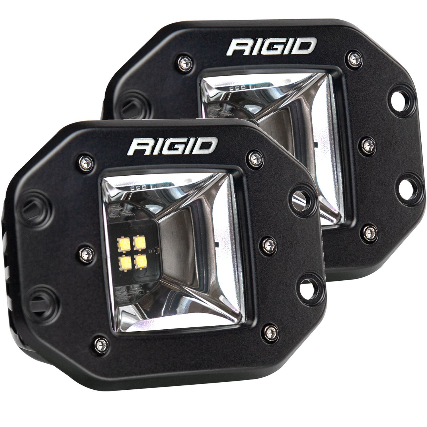 Radiance Plus Scene RGBW Flush Mount Pair LED Light Pods by Rigid Industries - 682153