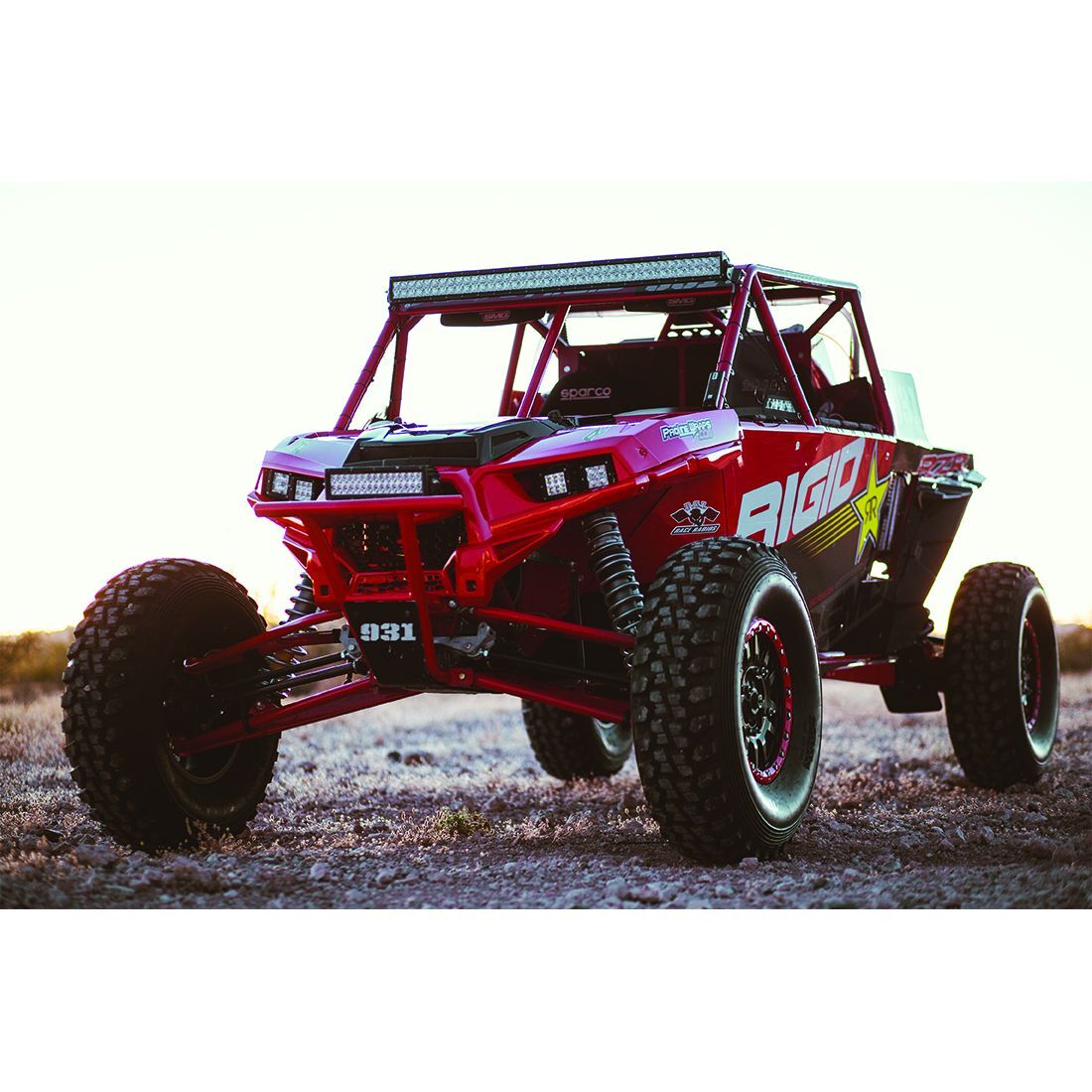 10 Inch Spot/Flood Combo Light White Housing E-Series Pro LED Light Bars by Rigid Industries