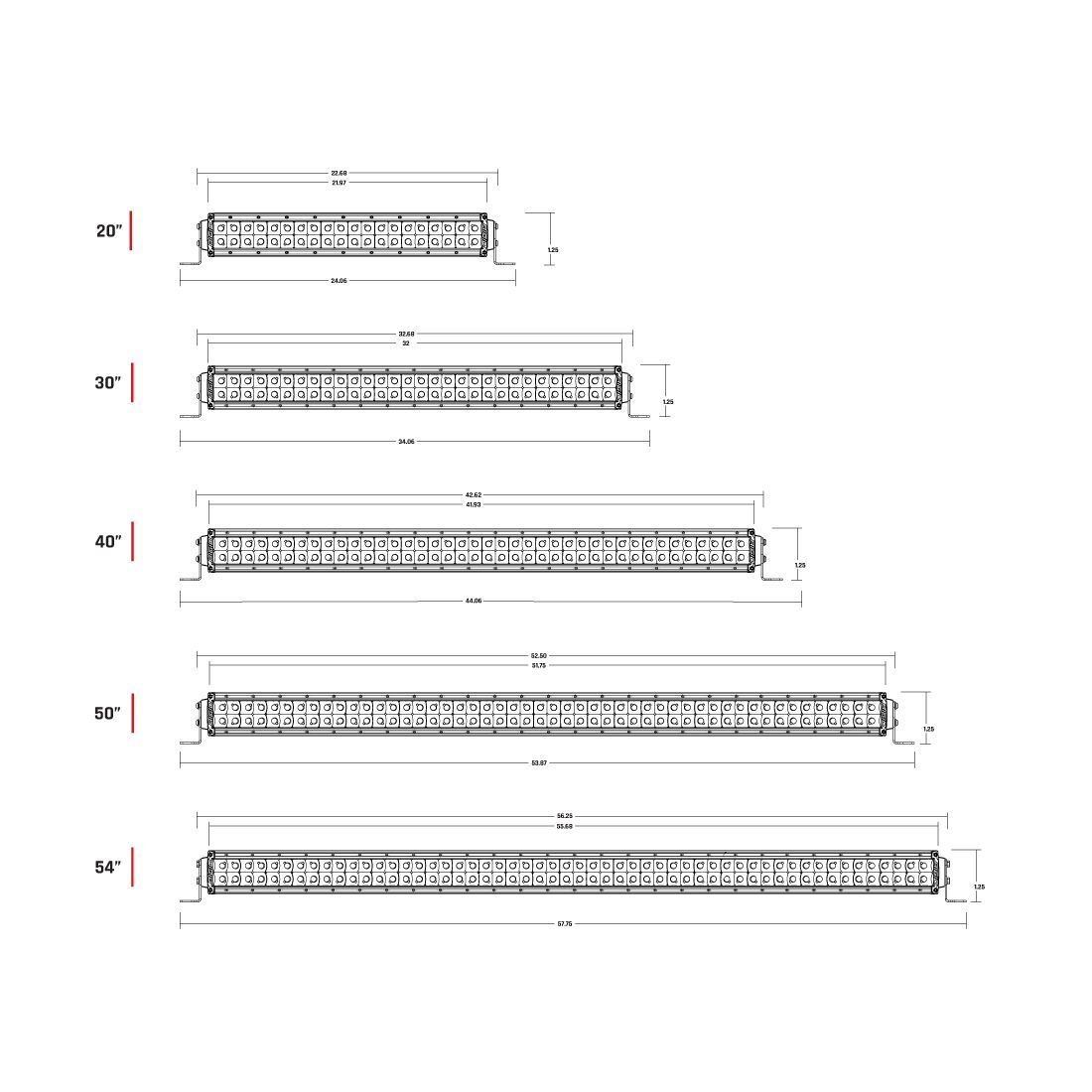 30 Inch Spot White Housing RDS-Series Pro LED Light Bars by Rigid Industries