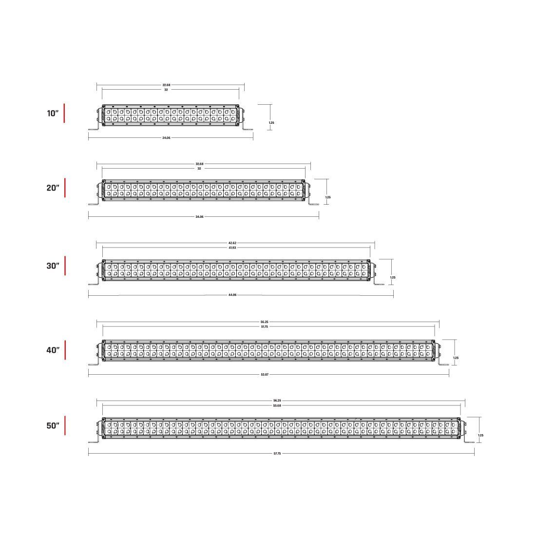 20 Inch Spot Midnight RDS-Series Pro LED Light Bars by Rigid Industries