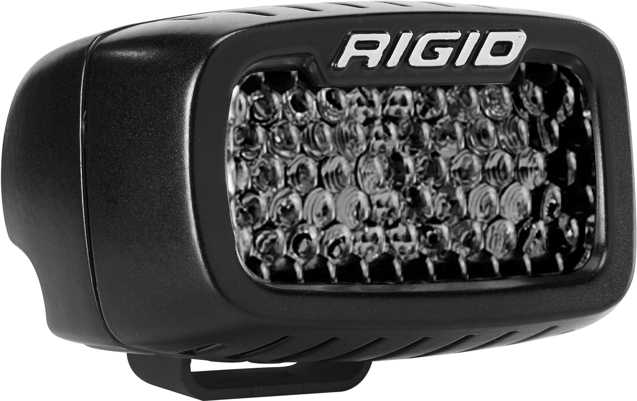 Spot Diffused Midnight Surface Mount Pair SR-M Pro Auxiliary LED Light by Rigid Industries - 902513BLK