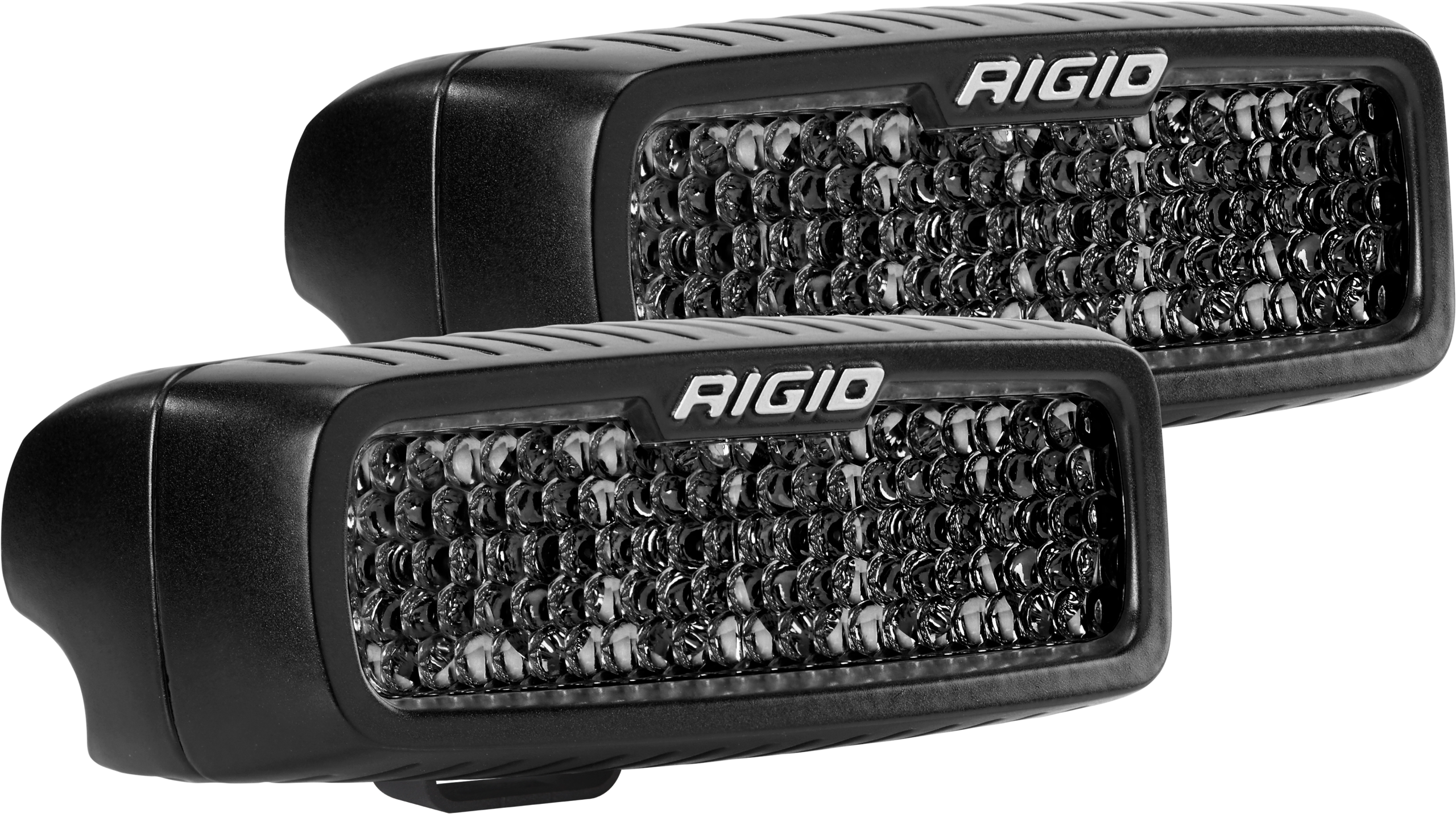 Spot Diffused Midnight Surface Mount Pair SR-Q Pro Auxiliary LED Light by Rigid Industries - 905513BLK